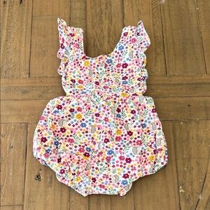 Jojo Maman Bebe corduroy woodland hedgehog bubble romper 3-6 months